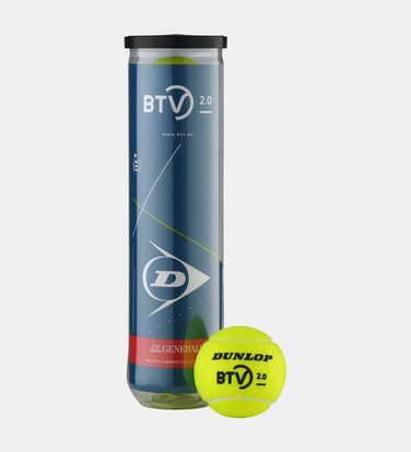 Тенісні м'ячі Dunlop BTV 2.0 - для турнірів і тренувань