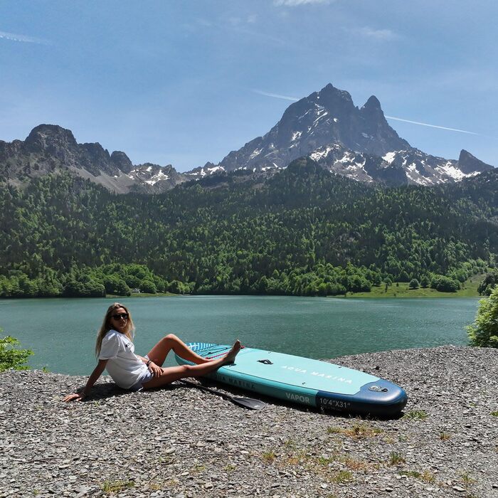 Надувна SUP дошка Aqua Marina Весло стоячи AQUAMARINA Vapor 2021 Повний пакет 315x79x15 см VAPOR KAYAK SEAT