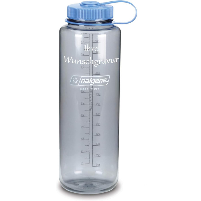 Силос Nalgene Everyday Wideneck 1,5 л сірий, з іменним гравіюванням