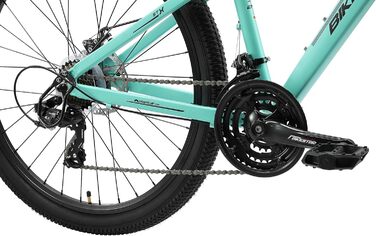 Алюмінієвий гірський велосипед BIKESTAR Hardtail Shimano 21 швидкісна передача, дискове гальмо 27,5 дюймові шини 14, 16, 18 дюймова рама Alu MTB СПРОБУЙТЕ БЕЗ РИЗИКУ 16-дюймовий кадр (14-дюймовий кадр, м'ята)