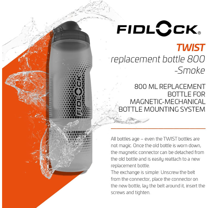 Пляшка для води Fidlock Twist 600 мл (без конектора, 800 мл)