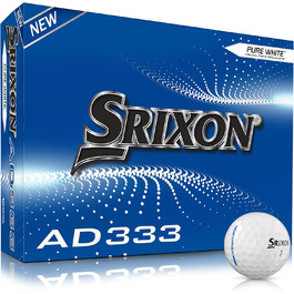 М'яч для гольфу Srixon AD333, білий, 12 шт, чоловічий