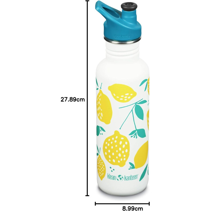 Пляшка для води Klean Kanteen, унісекс, лимонна, 1 л