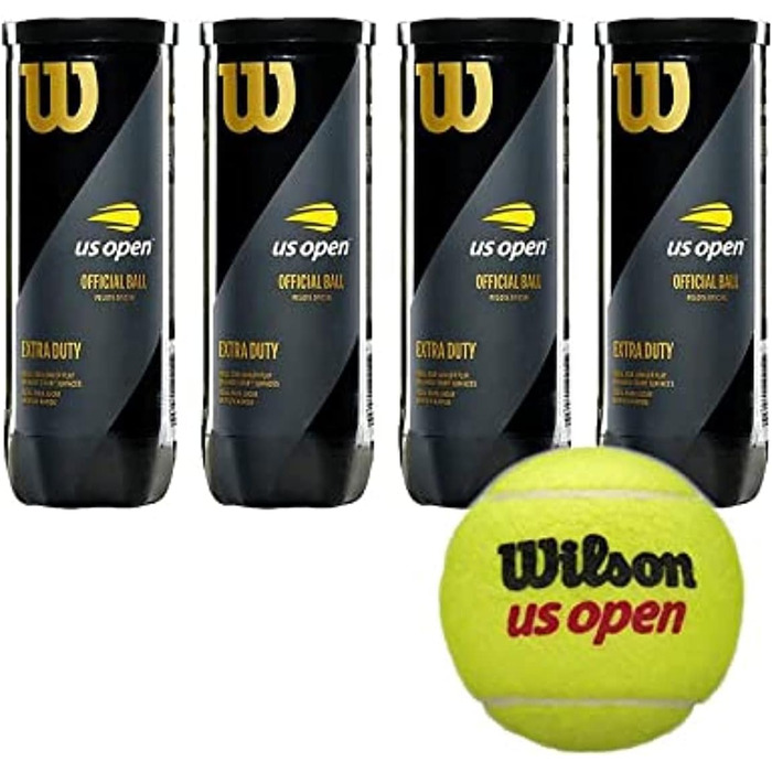 Тенісні м'ячі Wilson US Open, 12 шт. одиночний