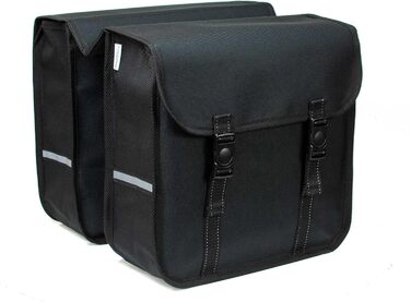 Велосипедна сумка BikyBag Classic, подвійна, чорна, для багажника