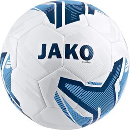 Футбольний м'яч JAKO Champ для тренувань, розмір 5, біло-червоний-чорний