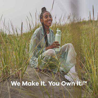 Термобутилка HYDRO FLASK 709 мл з трубочкою, вакуумна, нержавіюча сталь, біла, з кришкою, зберігає тепло і холод, BPA-free