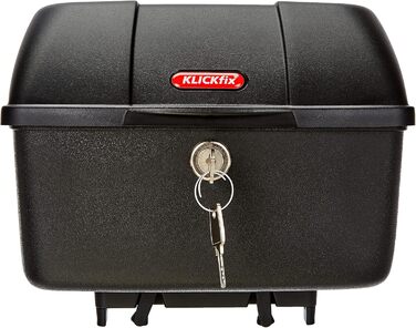 Велосипедна коробка KLICKfix 12 л для багажника Racktime, чорна, M