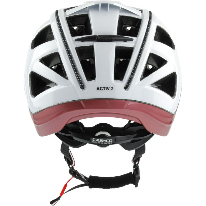 Велосипедний шолом Casco Active 2 для дорослих, розмір S (52-56 см), білий з рожевим, преміум якість