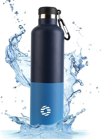 Термос-бутилка FEIJIAN FJbottle 316 з нержавіючої сталі, вакуумна, 750/1000 мл, з карабіном, BPA-free, герметична спортивна пляшка для спорту, роботи та подорожей