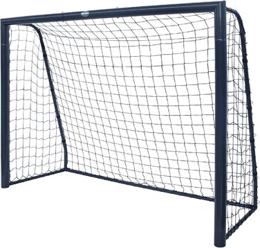 Футбольні ворота AXI Cristiano 180x120 см, антрацит, металеві, для саду, з сіткою та кріпленням до ґрунту, для дітей і дорослих