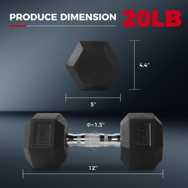 Гантель RitFit Hexagon (9 кг)