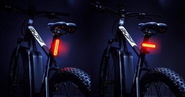 SIGMA Aura 45 – велосипедна LED фара 45 Люкс, акумуляторна, водостійка, 3 режими, переднє світло, StVZO