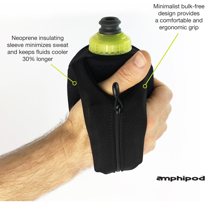 Пляшка Amphipod Hydraform Ergo-Lite, без BPA, 297 мл, темно-сіра