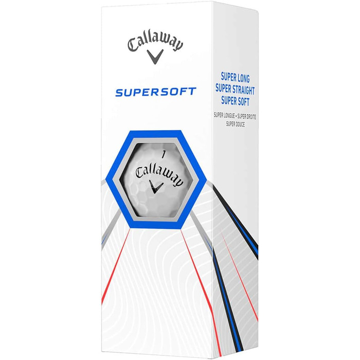 М'ячі для гольфу Callaway Supersoft 12 шт. для відчуття та довговічності