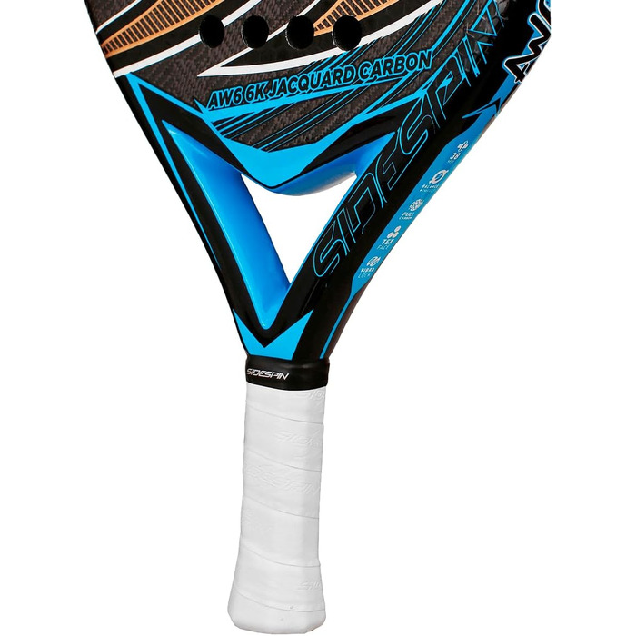 Ракетка SideSpin AW6GOLD Padel, Full Carbon, Контроль, Унісекс, Золото