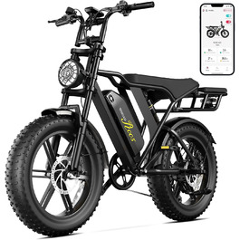 Електровелосипед До 25 км/год, Fatbike 48V 15Ah 250W LCD & App"