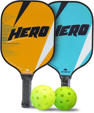 Набір Diadem Hero Pickleball: 2 весла, 2 м'ячі, сумка, схвалено USAPA