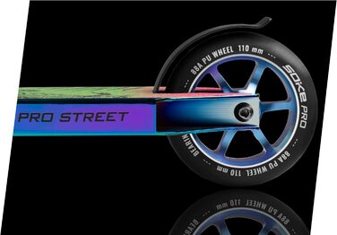 Трюковий самокат SOKE PRO Street Neo Chrome Kick Scooter з кульковим підшипником ABEC 9 Самокат Скутер для дорослих та дітей SOKE