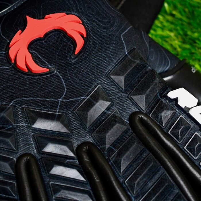 Професійні воротарські рукавички Renegade GK Eclipse з захистом пальців, розміри 7-12, контактне покриття 4+3 мм, максимальне зчеплення, захист і комфорт для чоловіків, дорослих і підлітків