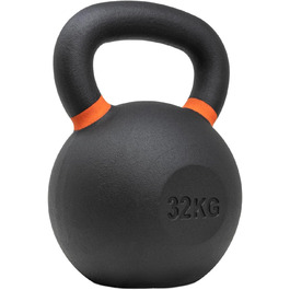 Гиря Strength Shop із чавуну з ергономічною ручкою, 4-64 кг, надміцна та довговічна, з кольоровим маркуванням ваги та порошковим покриттям, ідеальна для функціонального тренування всього тіла