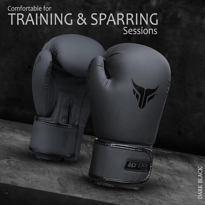 Жіночі боксерські рукавички MMA Training Punching Kickboxing Gloves (16 унцій, чорні)