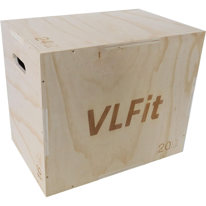 Пліо-коробка VLFit 3в1 для крос-тренувань - 60/50/40см або 45/35/30см