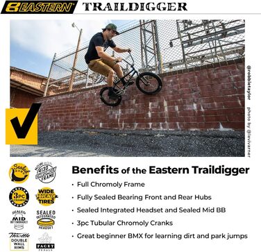 Велосипед BMX Eastern Traildigger 20, хромолієва рама, чорний