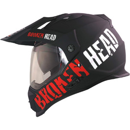Мотошолом Broken Head made2rebel з візором, сонцезахисною шторкою, для ендуро, кросу та квадроциклів