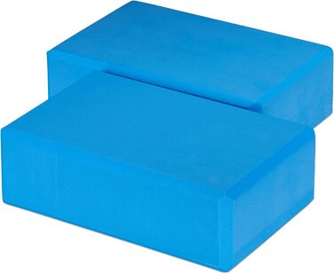 Блоки для йоги, Жорстка піна, Нековзний, Yoga Cube, ХШхГ 8 x 23 x 15 см, Blue 1 Blue 10 Pack, 10 шт., Yoga Block