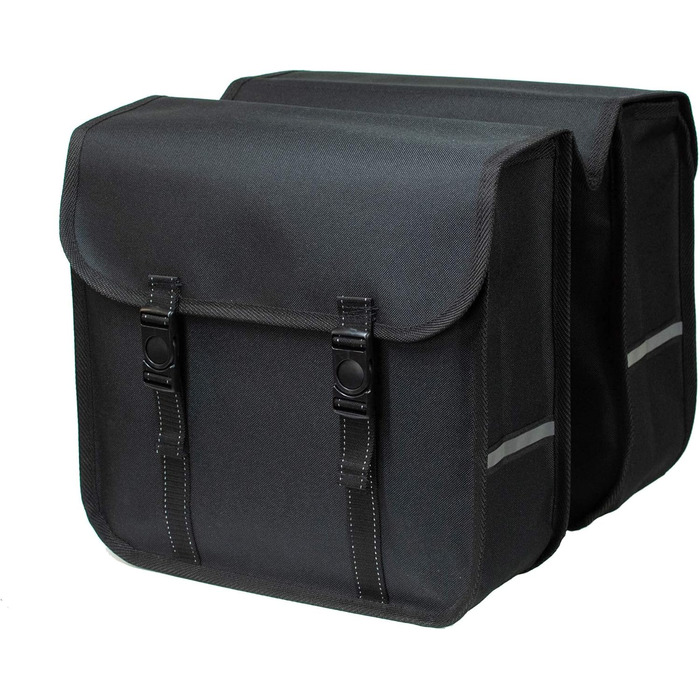 Велосипедна сумка BikyBag Classic, подвійна, чорна, для багажника