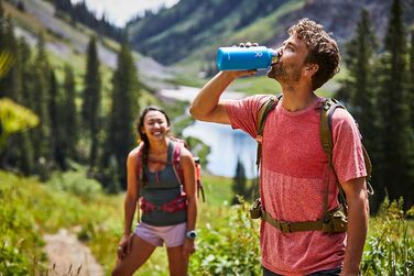 Термобутилка Hydro Flask 1134 мл, нержавіюча сталь, вакуумна ізоляція, широка горловина, герметична кришка, колір Nebel
