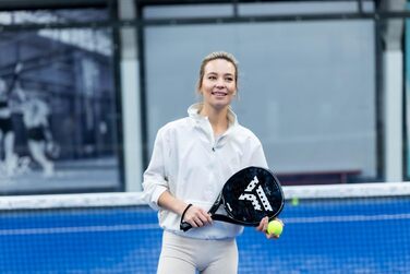 Ракетка VirtuFit Padel - Початківець/Просунутий (Чорний/Сріблястий)