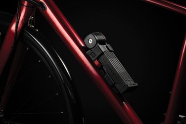 Складаний велосипедний замок TRELOCK FS 380/85 TRIGO, 85 см, з тримачем, рівень безпеки 9, 2 ключі, чорний