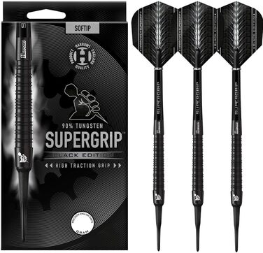 Боріни SUPERGRIP Black 90 Tungsten Soft Dart Set 16г, 18г, 20г + аксесуари