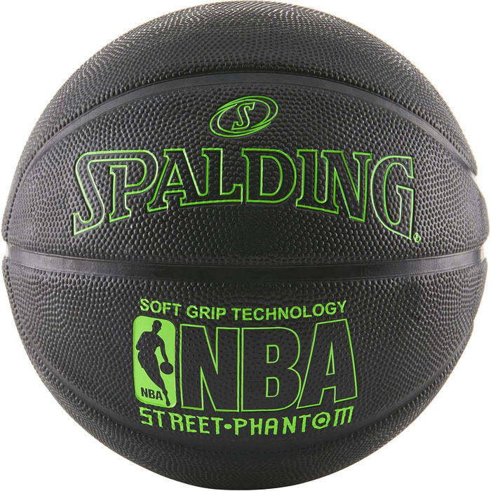 М'яч баскетбольний Spalding NBA Street Phantom, неон. зелений/чорний, р. 7