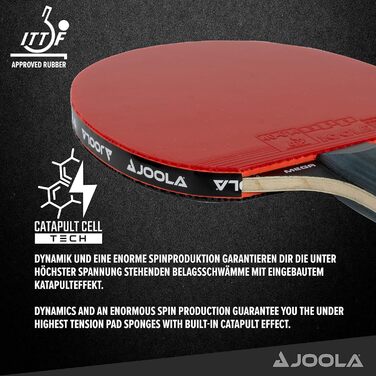 Ракетки JOOLA ITTF INFINITY, MEGA, ROSSI CARBON для змагань