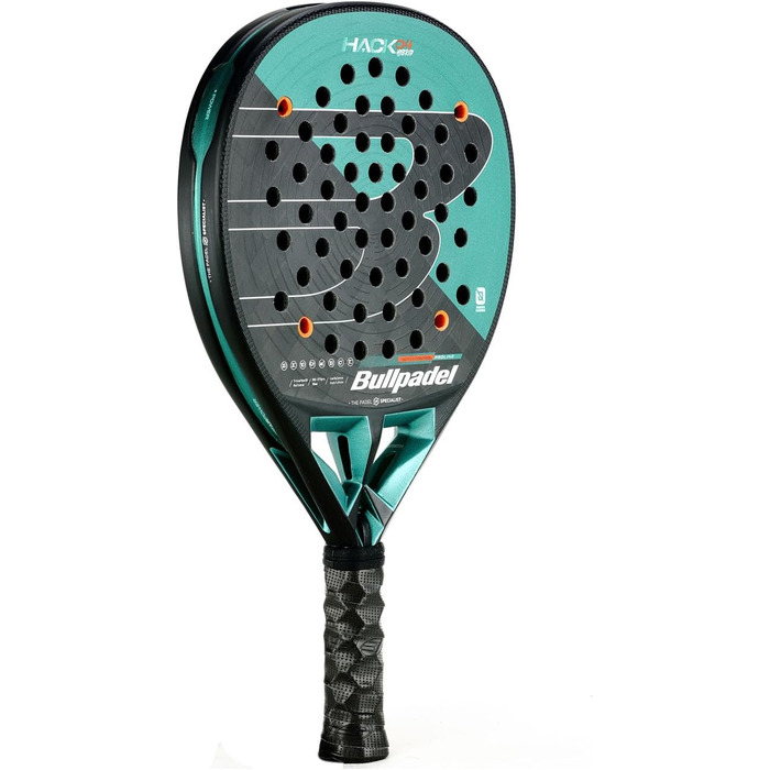 Падельна ракетка Bullpadel Hack 04 Hybrid 25, темно-зелена, 370 г, новинка