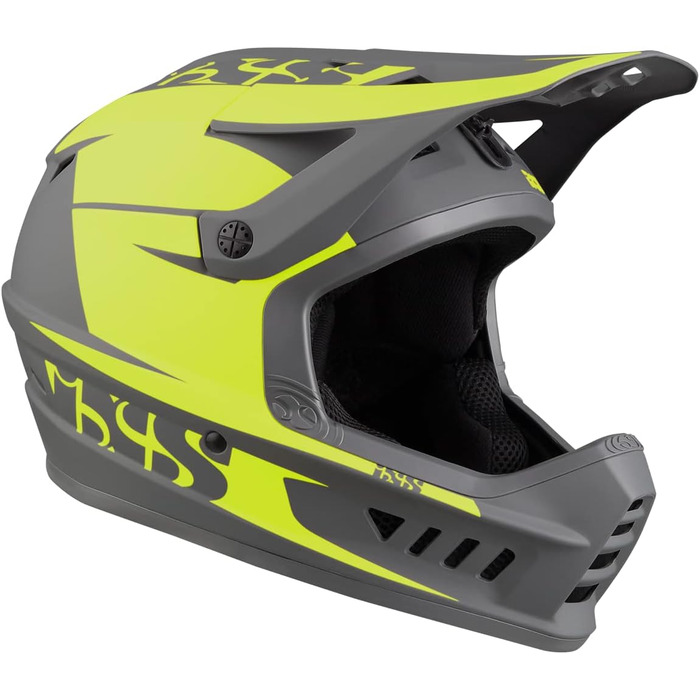 Шолом для даунхілу IXS XACT EVO лайм-графіт, MTB, захисний