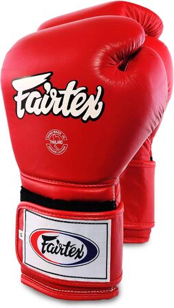 Боксерська рукавичка Fairtex BGV9 - мексиканський стиль, червона, 14 унцій