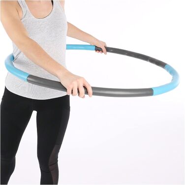 Обруч для хула-хупа Sport-Tec, ø 100 см, 1,5 кг, в т.ч. рулетка Power Fitness Hoop Hula Hoop для схуднення (синій)