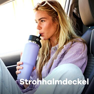 Гідрофляга Hydro Flask 946 мл – термос-пляшка з нержавіючої сталі з вакуумною ізоляцією TempShield, герметична кришка з трубочкою, Reef