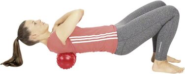 Ролик для масажу Fascia Roller червоний одинарний