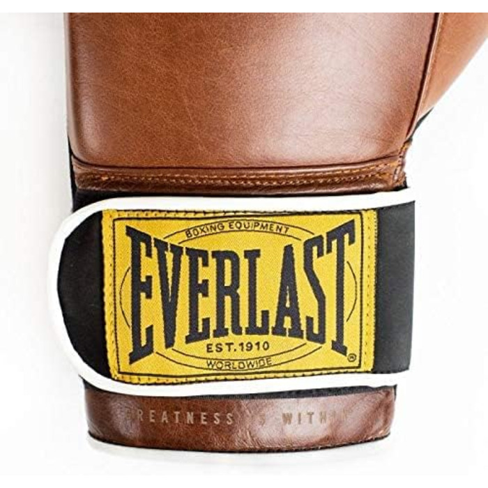 Боксерські рукавички Everlast 1910 Класичні, коричневі, 12 унцій