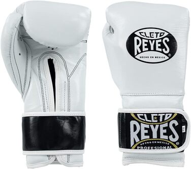 Тренувальні рукавички Cleto Reyes з додатковою м'якою підкладкою - Velcro - 453 г білі (звичайна підкладка) 12 унцій