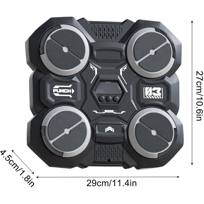 Музична боксерська машина, музична гра в бокс для дітей, розумна музична боксерська машина з рукавичками, боксерська машина настінна, обладнання для тренування боксу для дітей