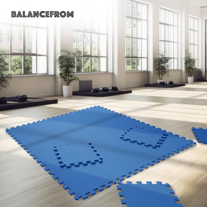 Покриття для підлоги Balancefrom EVA, пазловий спортивний килимок для MMA, гімнастики, тренувань і домашнього спортзалу