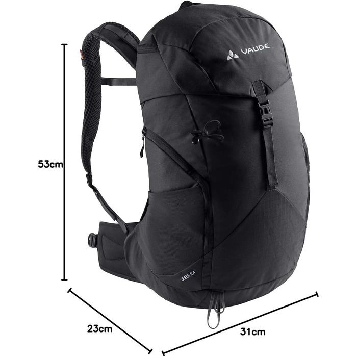 Рюкзак VAUDE Jura 24 для унісекс, 24 л, чорний, туристичний