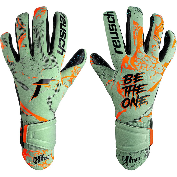 Рукавички Reusch Pure Contact Fusion Grip 10.5 зелений/помаранчевий