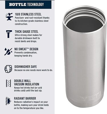 Термос YETI Rambler з кришкою Hotshot, 532 мл, бірюзовий